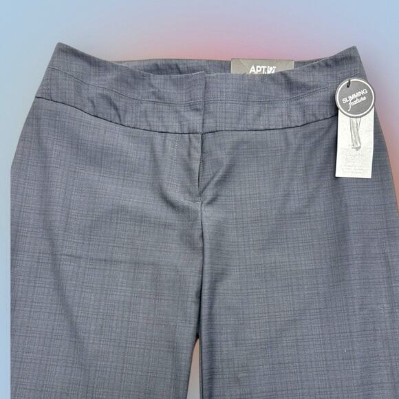 APT. 9 Women’s 6 Blue Plaid Curvy Slimming Trousers - Picture 1 of 4